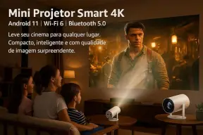 Mini Projetor Portátil 5G Wi-Fi 6 Bluetooth 5.0 Android 11 4K 1080P Full HD — imagem 4
