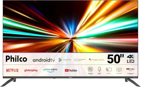Smart TV 50" Philco 4K LED Android