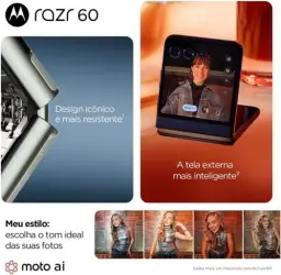 Smartphone Motorola Razr 60-256GB 24GB (12GB RAM+12GB Ram Boost) Tela dobrável — imagem 7