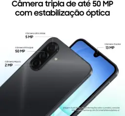Celular Samsung Galaxy A17, 256GB, 8GB, 50MP Tela 6.7", IP54 - Cinza — imagem 4