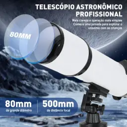 Telescópio Astronômico Profissional Portátil, em um Kit, com Kit Completo — imagem 2