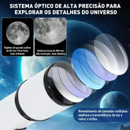 Telescópio Astronômico Profissional Portátil, em um Kit, com Kit Completo — imagem 3