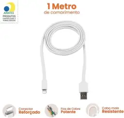 Carregador 50W + Cabo Compatível i.Phone, i.Phone X Xr 8 11 12 13 14 Plus Pro — imagem 6