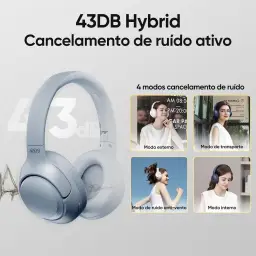 Fone de Ouvido Bluetooth QCY H3 ANC, Cancelamento de Ruído Ativo Headphone — imagem 3