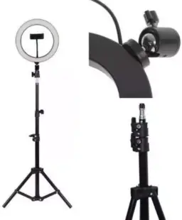 Kit Completo Ring Light Tripé Dimmer