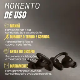 Fone de Ouvido Bluetooth com Microfone e Cancelamento de Ruído Ativo - 4Leader — imagem 2