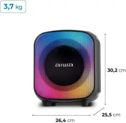 Caixa de Som PartyBox AIWA PB-07 Bluetooth 8H RGB USB TWS Preto — imagem 11