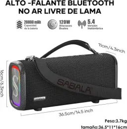 SABALA DR-908 Pro Caixa de som,2025 Modelo Mais Recente — imagem 3