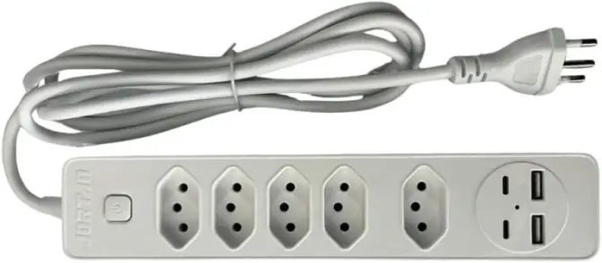 Filtro Linha Entradas Portas USB Portas