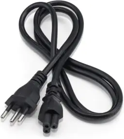 Cabo de Força Energia Tripolar 3 Pinos 1,35m para Fonte de Notebook — imagem 3