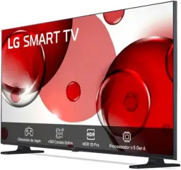 Smart TV 32" LGChannels HD ThinQAI 32LR650BPSA HDR10 Bluetooth Game Optimizer — imagem 2