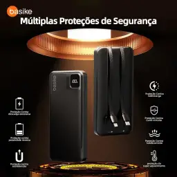 Basike Power Bank, Carregador Portátil Universal 10000mAh — imagem 4