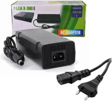 Fonte de Alimentação Ac Bivolt Compatível com Xbox 360-E Super Slim 1 Pino +