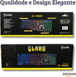 Teclado Gamer RGB LED Rainbow MTS • Membrana • Anti-Ghosting • ABNT-2 • USB-A • — imagem 7