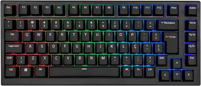 TECLADO AKKO MG75 ABNT2 PRETO SWITCH