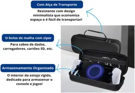 Case Bag Bolsa de Viagem Estojo de Transporte Proteção Compatível com Ps Portal — imagem 5