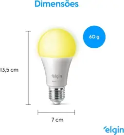 Lâmpada Inteligente Mais Potente 15W Smart Color RGB Wifi Elgin compatível com — imagem 3