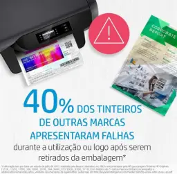 Cartucho de tinta HP 667 Preto Original (3YM79AB) Para Impressora Deskjet 2376 — imagem 9