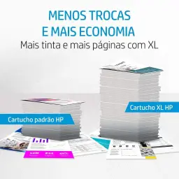 Cartucho de tinta HP 667 Preto Original (3YM79AB) Para Impressora Deskjet 2376 — imagem 8