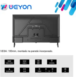 Smart Tv 32'' Led Hd Wi-fi Weyon Tv 60hz 32wdsnbx 100/240v Android 14 — imagem 9