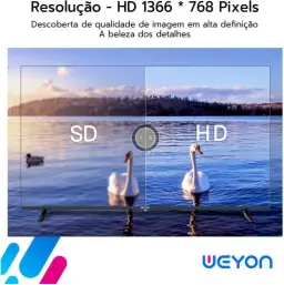 Smart Tv 32'' Led Hd Wi-fi Weyon Tv 60hz 32wdsnbx 100/240v Android 14 — imagem 5