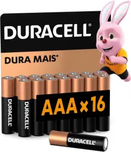 Duracell Pilha Alcalina AAA Palito 16