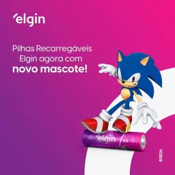 Pilha recarregável AA 2700mAh Elgin com 2 unidades Comum — imagem 7
