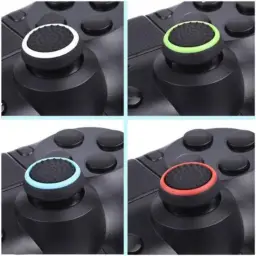 Par (2 Unidades) Grip Protetor Analógico Silicone Controle Joystick Polegar — imagem 4