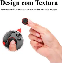 Par (2 Unidades) Grip Protetor Analógico Silicone Controle Joystick Polegar — imagem 6