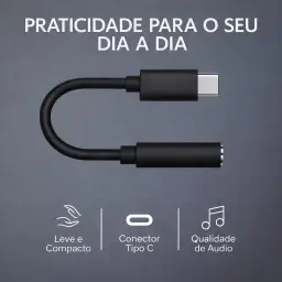 Adaptador para Fone de Ouvido P2 3.5mm para USB-C — imagem 4