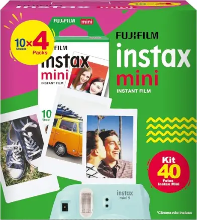 Filme Instax Mini Com 40 Fotos Fujifilm