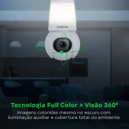 Câmera Inteligente iM6 com Conector E27 e Sensor Autotracking Intelbras — imagem 3