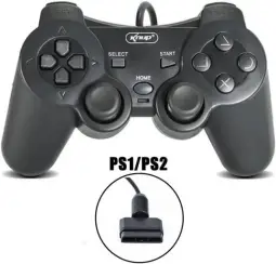Joystick Dual Shock PS1 PS2 Cabo 60m