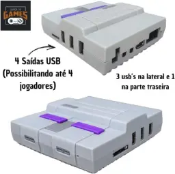 Mini Console Retro Gamer Super Nintendo com 150 mil Jogos Mais 2 Controles — imagem 4
