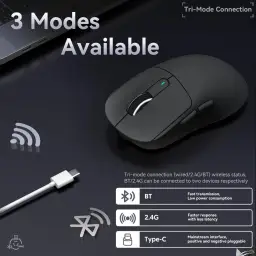 ATTACK SHARK X3 Mouse SUPERLIGHT 49g,sensor de jogo PixArt PAW3395 — imagem 4