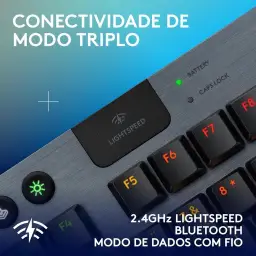 Teclado Mecânico Gamer Sem Fio Logitech G915 X LIGHTSPEED com Design TKL — imagem 5