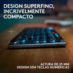 Teclado Mecânico Gamer Sem Fio Logitech G915 X LIGHTSPEED com Design TKL — imagem 8