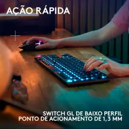 Teclado Mecânico Gamer Sem Fio Logitech G915 X LIGHTSPEED com Design TKL — imagem 3