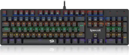 TECLADO MECÂNICO GAMER REDRAGON VALHEIM ILUMINAÇÃO RAINBOW PRETO SWITCH BROWN — imagem 8