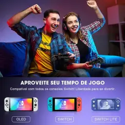 Controle Pro Wireless para Switch/Lite/OLED - Bluetooth, 6 Eixos, Turbo — imagem 8