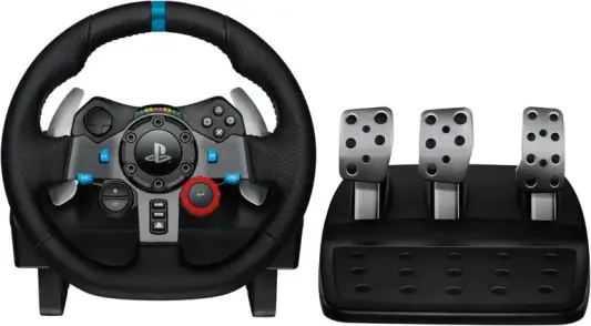 Logitech Volante corrida pedais chão 29