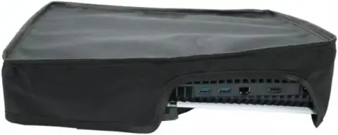 Capa PS5 Horizontal FAT Slim Anti Poeira Impermeável Preta — imagem 2