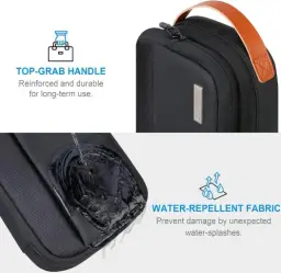 Lacdo Organizador eletrónico Bolsa organizadora de cabos de viagem Bolsa de — imagem 5