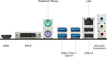 Placa Mãe MSI A520M-A PRO (AM4/2xDDR4/HDMI/DVI-D/M.2/USB 3.2) — imagem 5
