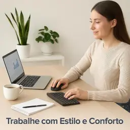 Combo Teclado e Mouse Bluetooth Ultrafino Sem Fio — imagem 2