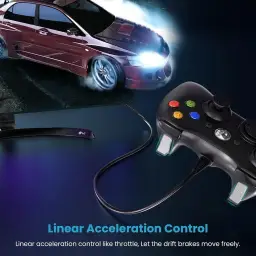 YAEYE Controlador com fio para Xbox 360, controlador de jogo para 360 com dupla — imagem 5