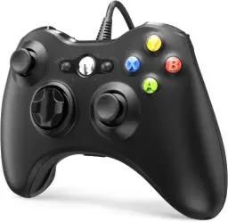 YAEYE Controlador com fio para Xbox 360, controlador de jogo para 360 com dupla — imagem 7