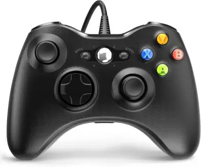YAEYE Controlador com fio para Xbox 360, controlador de jogo para 360 com dupla