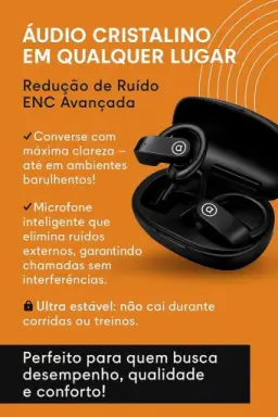 Fone de Ouvido Bluetooth 5.4, IPX5 à Prova D'Água, 45h de Bateria — imagem 2