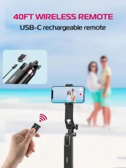 ULANZI MA09 Tripé Extensível para Celular, Vara de Selfie de 71" com Clipe — imagem 4